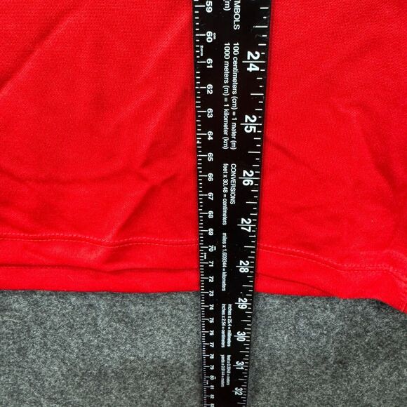 Nike Georgia Bulldogs Polo Shirt Men’s Large Red Gray Dri-Fit Dawgs UGA - Picture 5 of 10